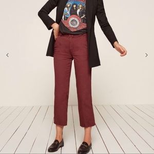 Reformation Work Pant - Rust (Size 27)